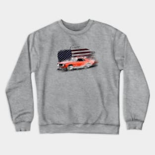 Classic American Muscle the Sublime Camaro 350 SS by MotorManiac Crewneck Sweatshirt